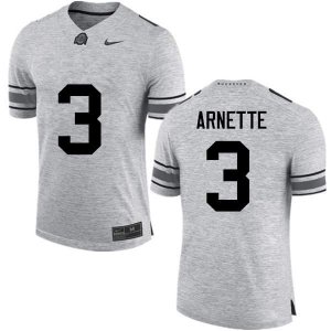 NCAA Ohio State Buckeyes Men's #3 Damon Arnette Gray Nike Football College Jersey ZQI4845JE